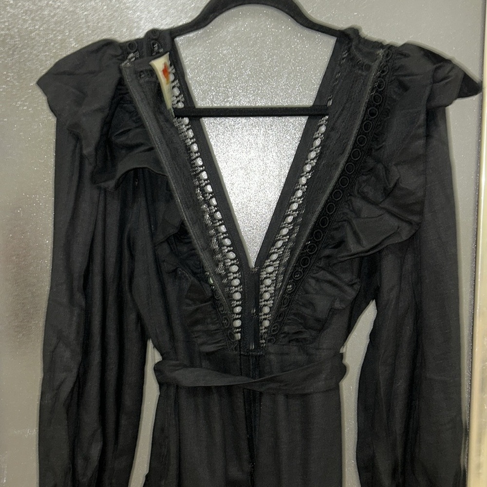 Farm Rio Lace Ruffle Jumpsuit - Picture 14 of 14
